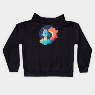 cute rocket Kids Hoodie